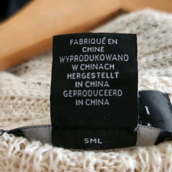 TAHARI 100% Linen Open Knit Cream Cardigan Sweater Women's L Minimalist Basics - Picture 7 of 8